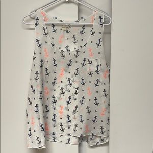 Maison Jules sheer anchor tank top